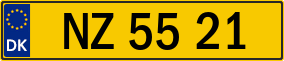 Trailer License Plate